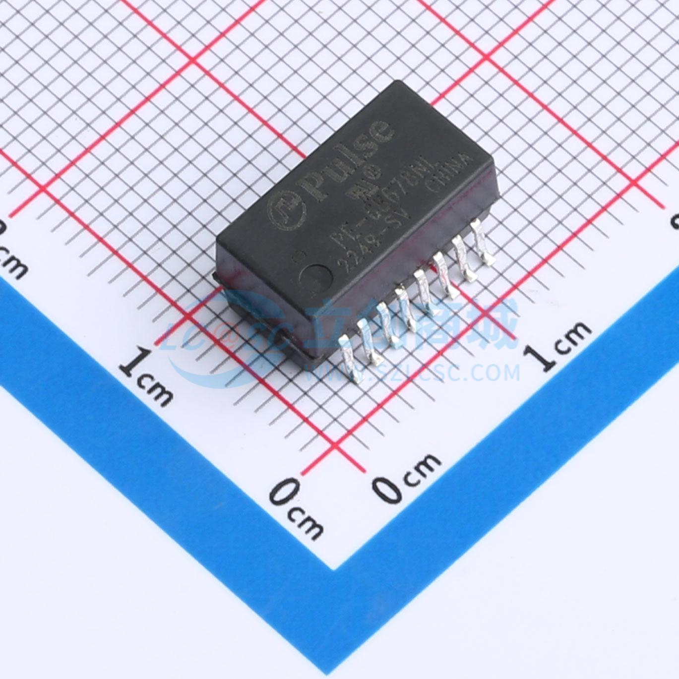 网口变压器 PE-68678NLT SMD,12.8x7.1mm 原装 电子元器件配单