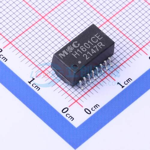 网口变压器 H1601CE SMD-16P,12.7x7.1mm 单口 电子元器件配单