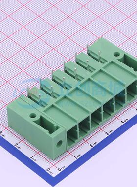 插拔式接线端子 KF2EDGSRM-7.62-6P 弯插,P=7.62mm 板端/插座-闭