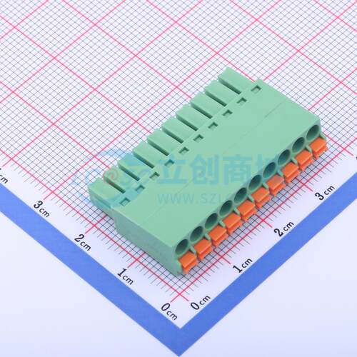 插拔式接线端子 DB2EKN-3.5-10P-GN P=3.5mm 插头 1x10P 原装正品