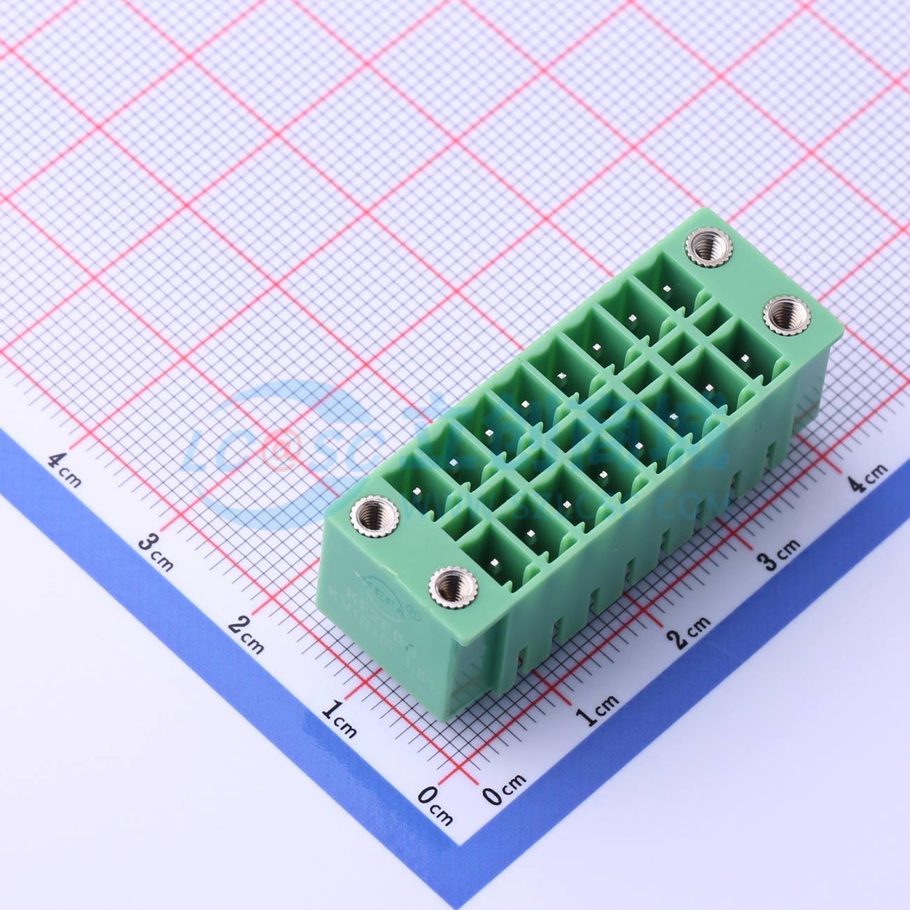 插拔式接线端子 KF2EDGKVM-3.81-2*8P  3.81mm 板端/插座-闭口 2x