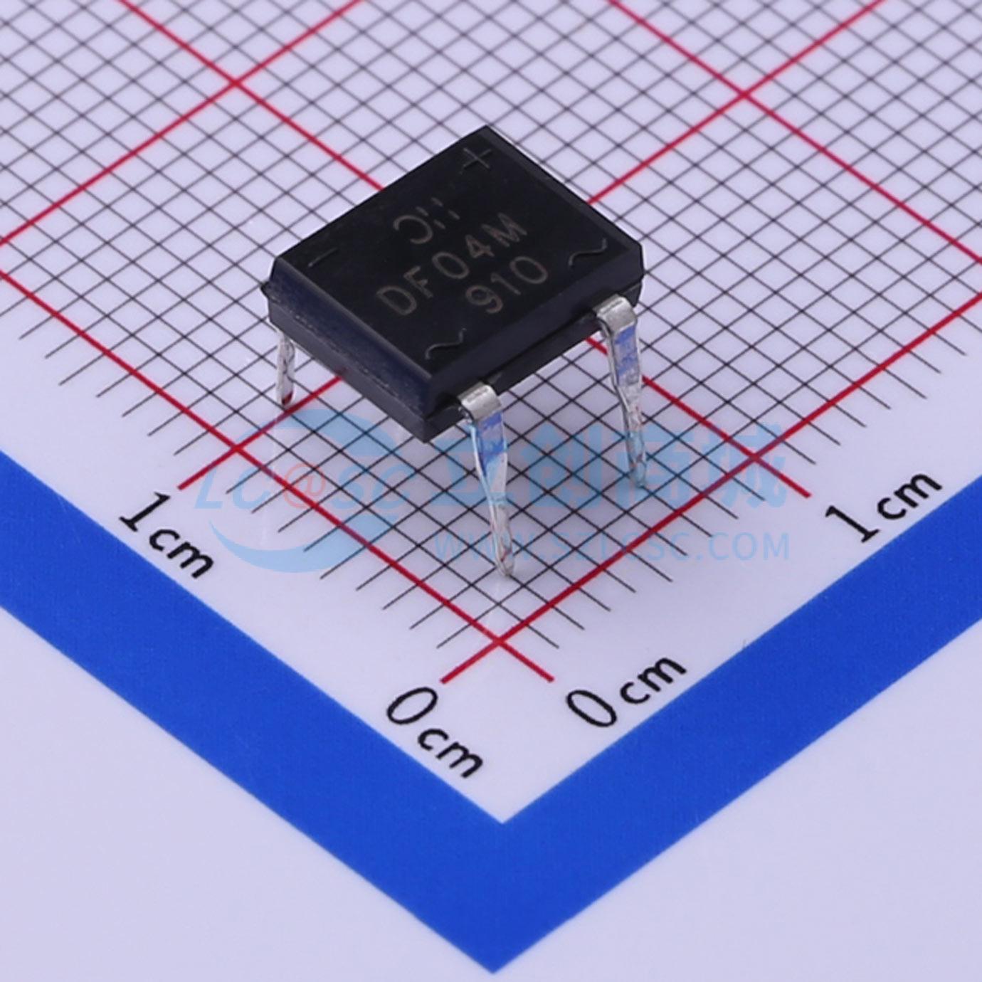 整流桥 DF04M DFM 400V 1A DIODES(美台) 原装 电子元器件配单