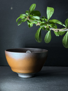 传古堂龙窑柴烧柿红盅杯建窑建盏主人水杯暨子文手作原矿釉高铁胎