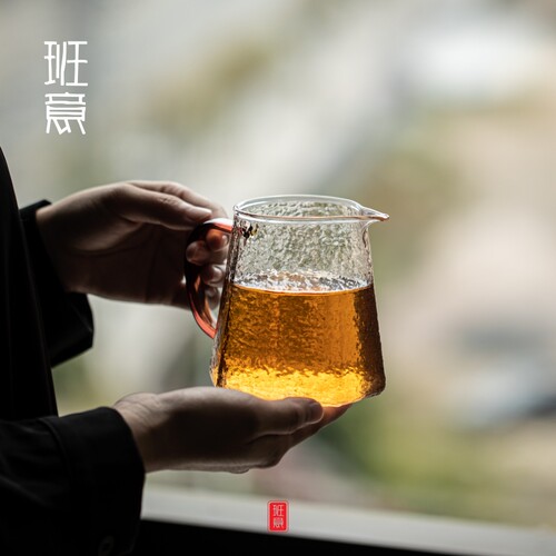 班意玻璃公道杯防爆高透明泡茶杯