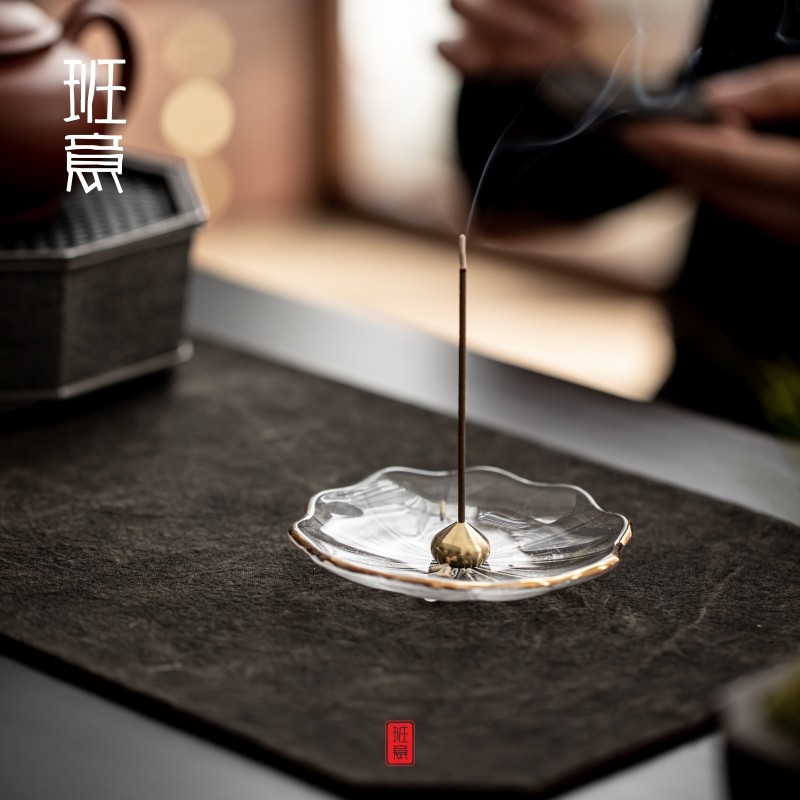班意玻璃香插香座香托线香插家用室内日式香薰炉檀香炉沉香点香盘,家居饰品,香托/香盘/香座/香插,淘宝优惠券,粉丝福利购,淘宝优惠卷