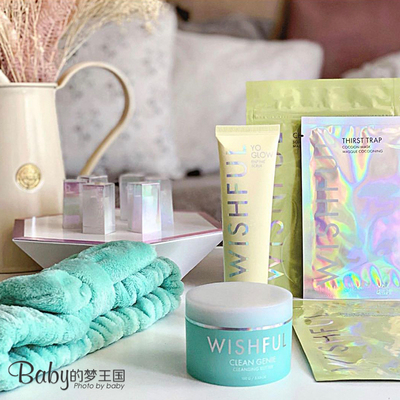 Huda beauty护肤Wishful 面部酵素去角质磨砂乳 卸妆膏 补水精华