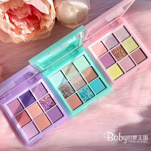 现货huda9色眼影盘哑光珠光