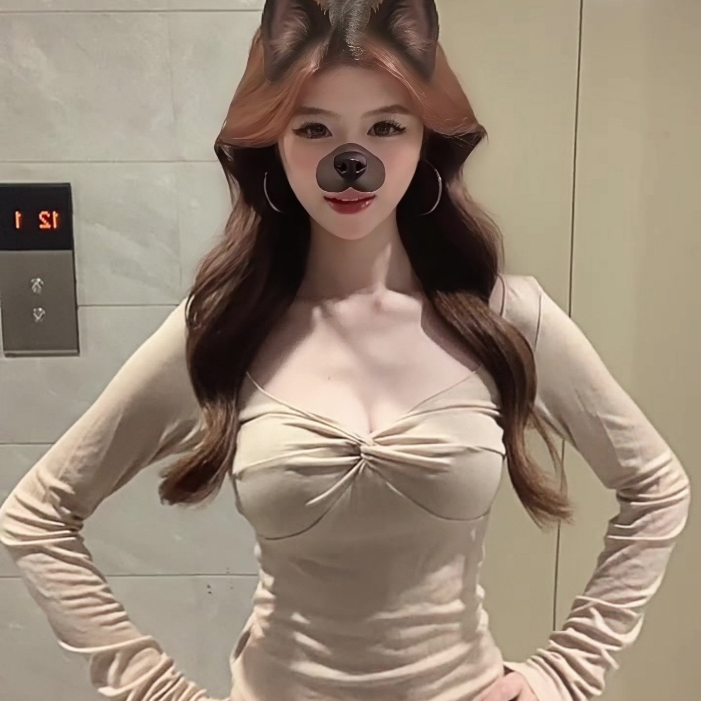 sheepland天使肌肤 天丝羊毛v领扭结长袖t恤女秋冬内搭上衣打底衫