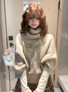 法式学院风针织套装连衣裙子女秋冬季2025新款小个子穿搭一整套装