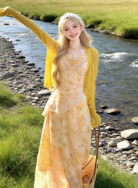 韩系气质千金风ootd穿搭一整套女2026新款夏季巨好看蓬蓬短裙套装