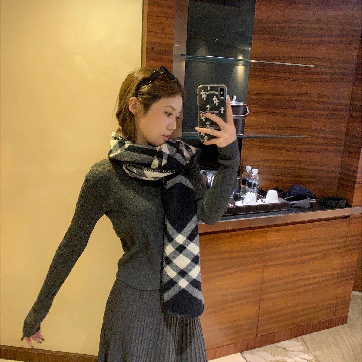 好穿爱穿百搭针织套装 软糯亲肤显瘦长裙梨形身材可