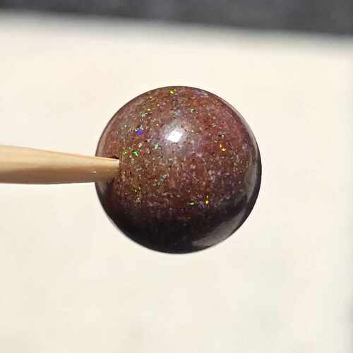 欧珀脉石澳洲星光彩母岩铁圆珠