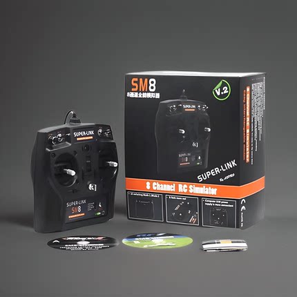 8通道SM8模拟器(KC8)航模无人机遥控器G7 G7.5 凤凰5 XTR在线联机