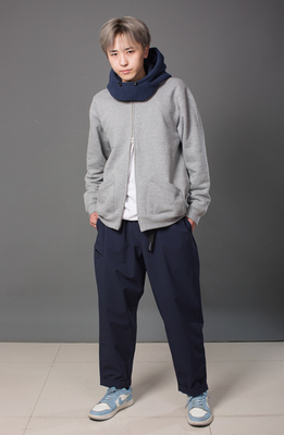 MountNaomi  双层 加厚 摇粒绒 抓绒 兜帽 围脖 二合一