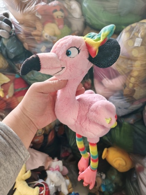 火烈鸟米妮款毛绒玩具公仔可爱娃娃玩偶礼物收藏稀有中古款