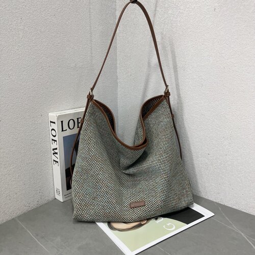 飞织镂空托特包简约轻便单肩斜跨