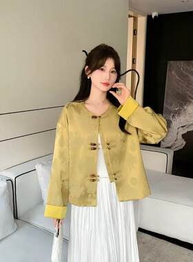 2025春装新款女款新中式国风外套