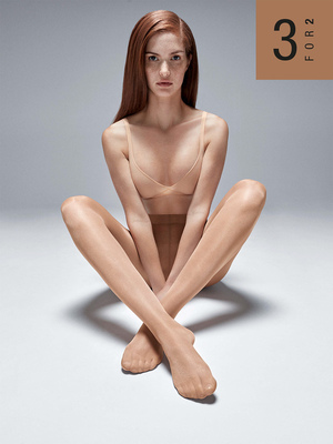 Wolford绸缎丝袜3双超值装Satin