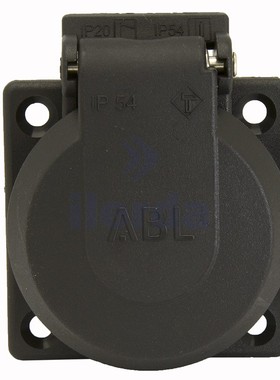 德国原装进口ABL授权原厂SCHUKO德标插座 黑色1661000工业插头