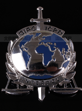 美章 国际安全 INTERPOL 胸徽 US