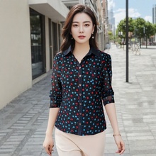 时尚中年妈妈春秋夏装2025新款长袖速干网纱衬衫50洋气女装上衣薄