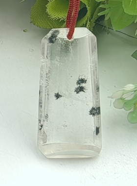 星海安澜～天然老料海胆发水晶吊坠挂件一物一图A50-97
