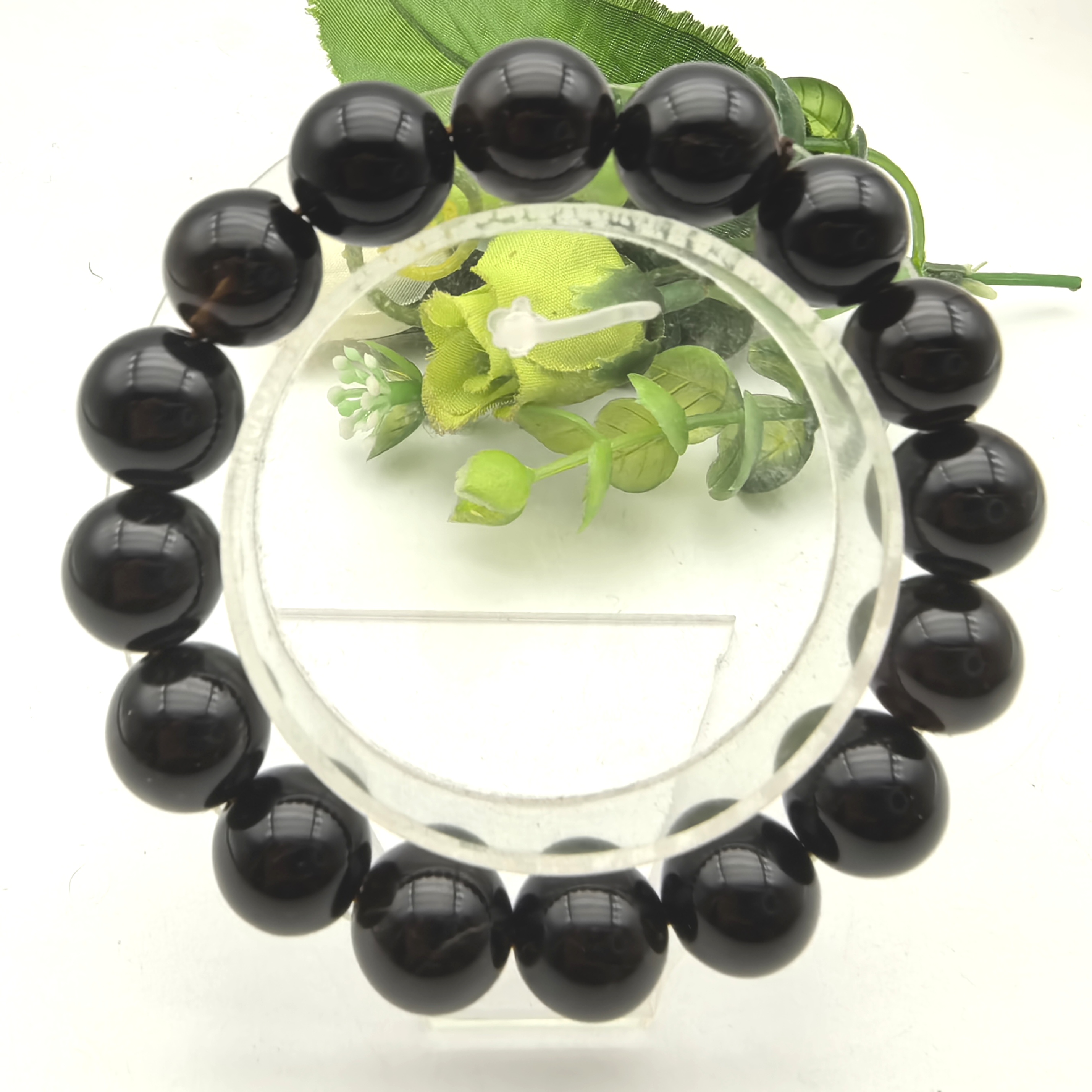 特价东海天然深茶水晶烟晶墨晶手链手串男女款饰品礼物A40