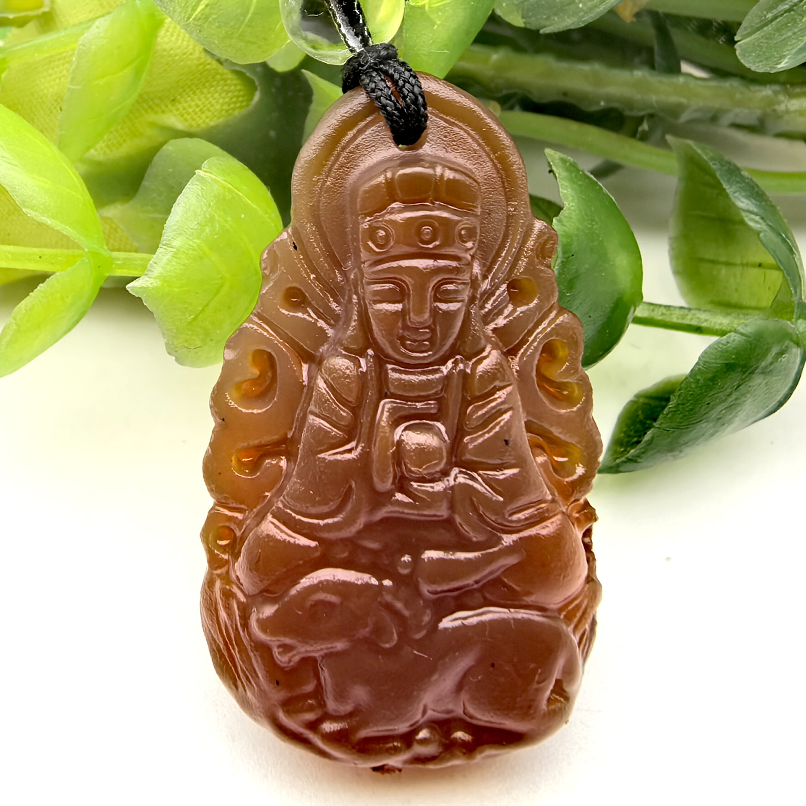 三羊开泰天然红玉髓玛瑙生肖羊守护神挂件护身符一物一图A46-87