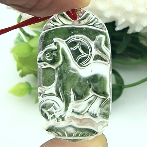 玉犬呈祥天然白水晶生肖狗吊坠挂件本命年护身符一物一图A46-26,饰品/流行首饰/时尚饰品新,颈饰,淘宝优惠券,粉丝福利购,淘宝优惠卷