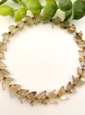 特价天然钛晶金发晶元宝手链手串女款招财旺运一物一图A32