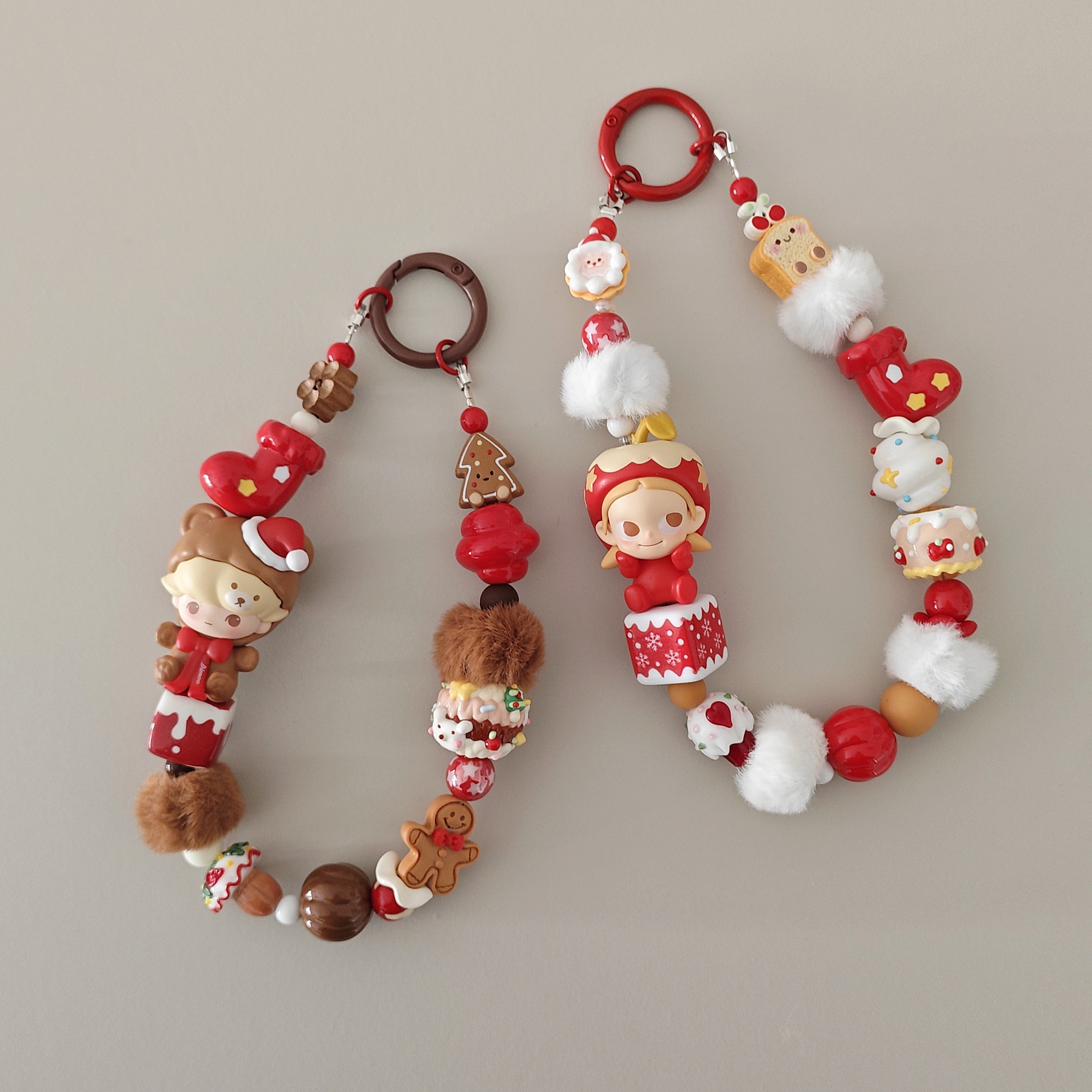 圣诞dimoo串珠手机链zsiga包包挂件泡泡玛特可爱女生闺蜜新