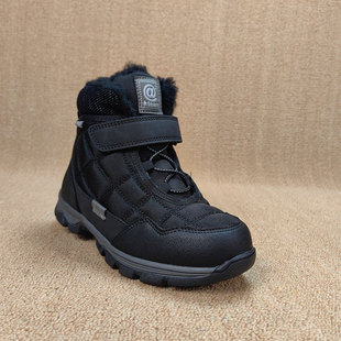 俄罗斯加厚真羊毛零下30度抗寒保暖东北大棉鞋小学生雪地靴侧拉链