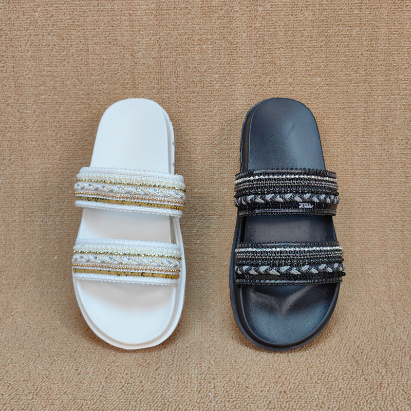 欧洲尾货夏季外贸女鞋高端时尚日常百搭一字拖鞋缓震无胶水沙滩鞋,女鞋,一字拖,淘宝优惠券,粉丝福利购,淘宝优惠卷