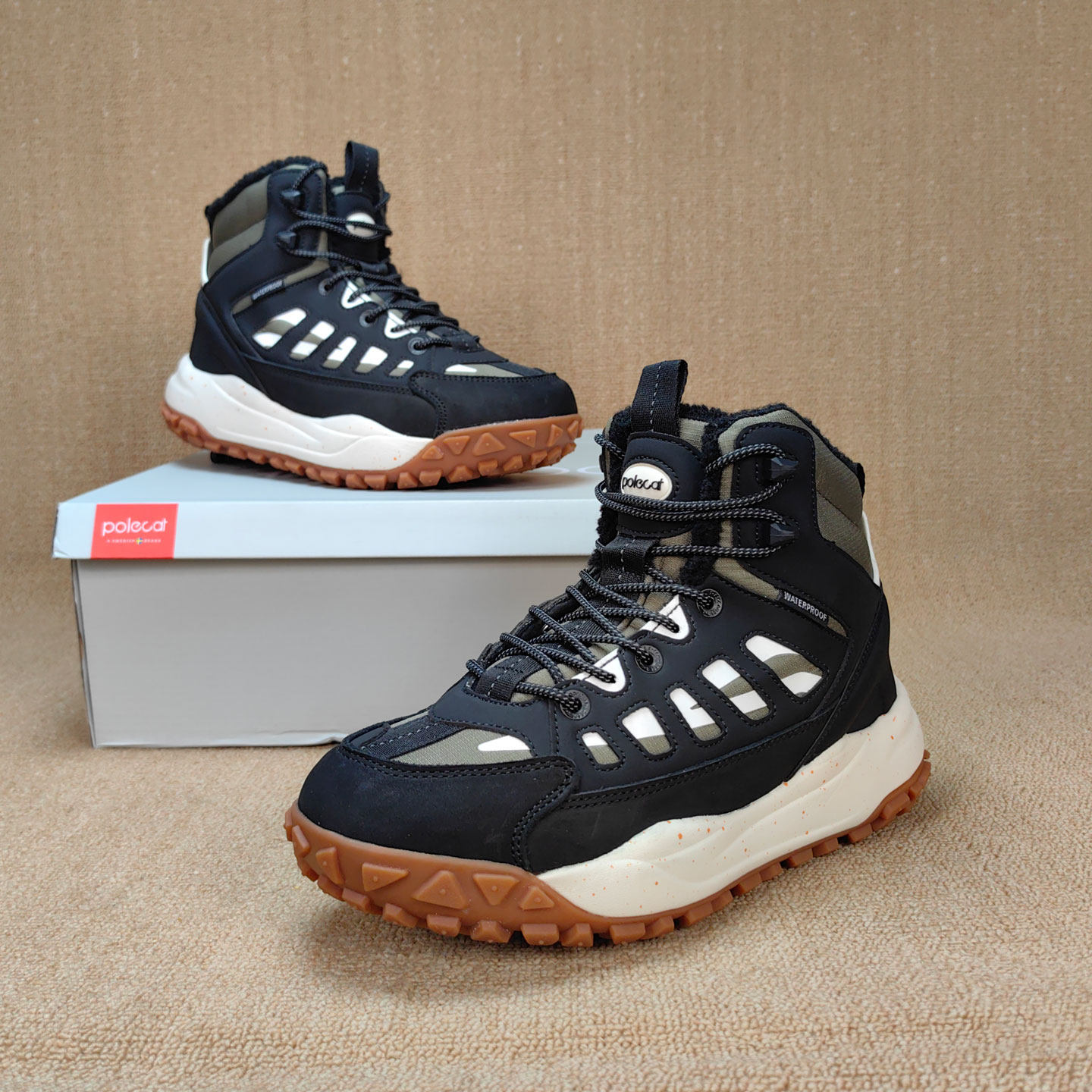 出瑞典加宽版外贸男士头层牛皮400g新雪丽保暖零下30度防水雪地靴