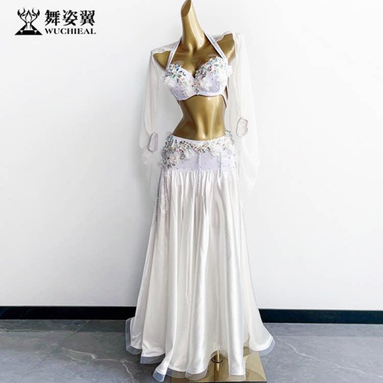 舞姿翼肚皮舞演出服套装文胸长裙