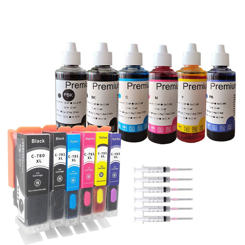 适用佳能Canon PGI780 TS707 TR8570 TS8170打印机填充墨盒墨水