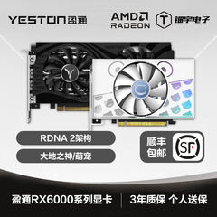 AMD盈通 RX6500XT 4G 大地之神 萌宠 极速版台式机游戏独立显卡