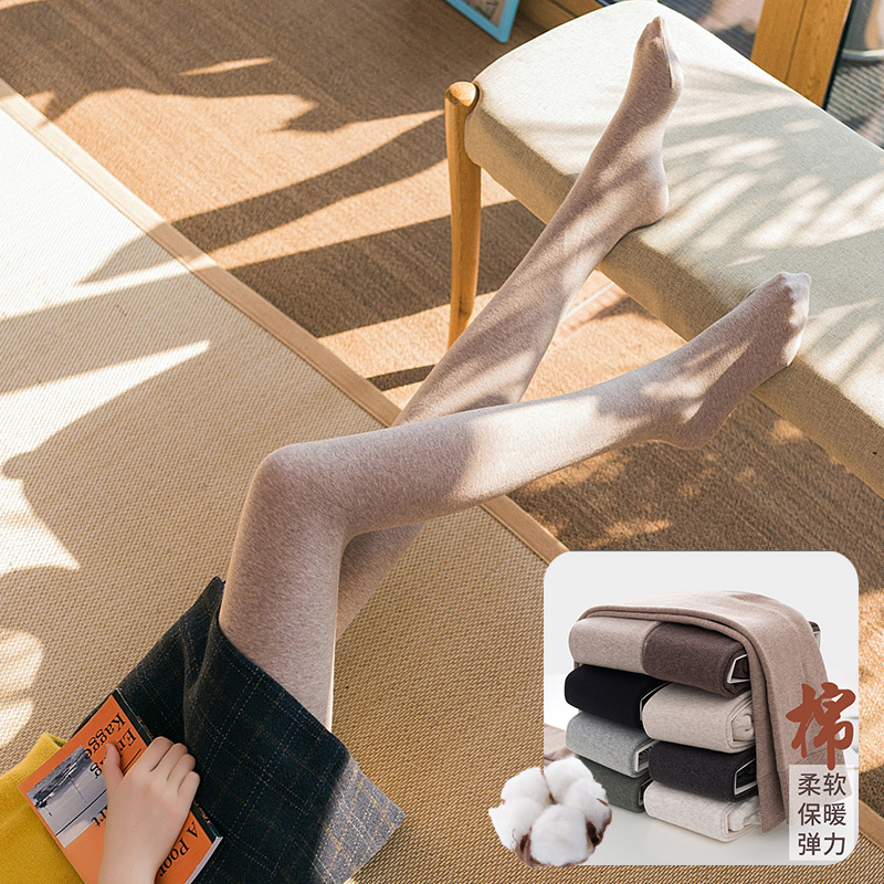 丝袜显瘦加绒加厚条纹连裤袜JA