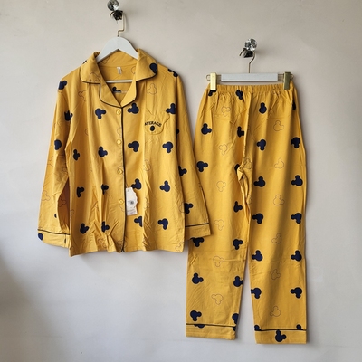 可外穿长袖棉睡衣松雨发家居服女