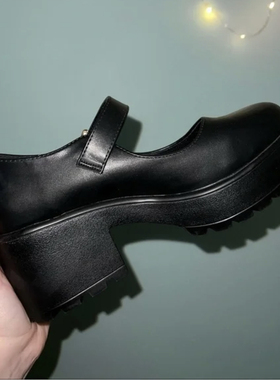 koi footwear鞋代购正品中跟玛丽珍鞋厚底一字式鞋jennie同款