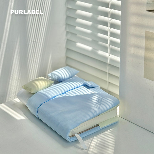 PURLABEL原创设计韩系ins纯棉手帐书皮速写夹棉简约书衣B6记事本