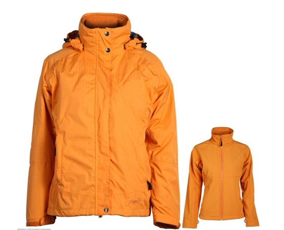 正品女款软壳内胆三合一冲锋衣