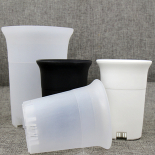 新品加厚笔筒万象盆塑料花盆十二卷花盆黑白透明万象盆透气设计