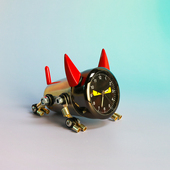 男生生日礼物创意个性 饰品汽车摆件 钟表时钟宠物高级中控台高档装