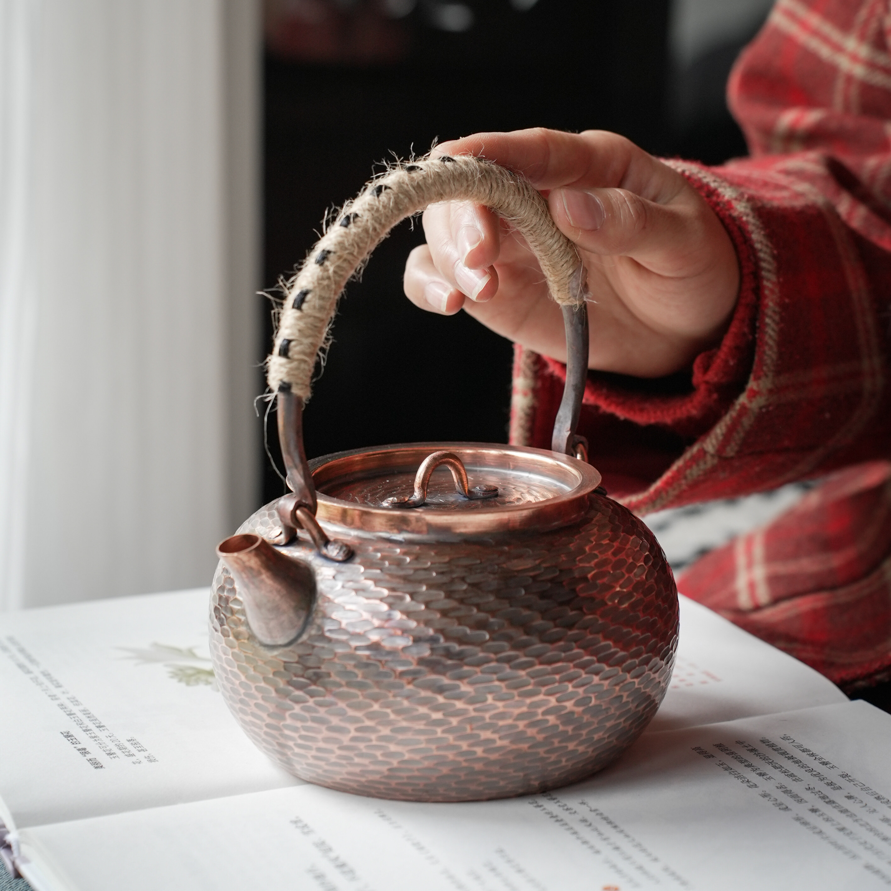 户外手工锤点精作紫铜壶诧寂风茶具茶壶围炉煮茶加厚无涂层烧水壶,餐饮具,茶壶,淘宝优惠券,粉丝福利购,淘宝优惠卷