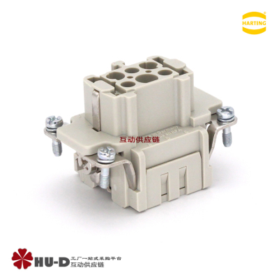 HARTING浩亭09330062702进口重载连接器HanE 6E压接针母插芯(F)