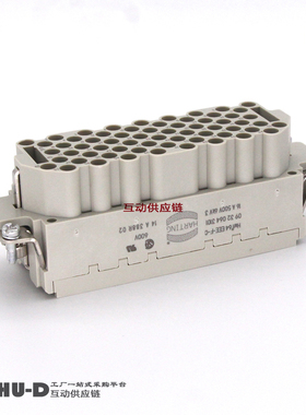 HARTING浩亭09320643101重载连接器HanEE 64EEE压接针母插芯(F)