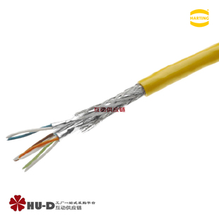 HARTING浩亭09456000600工业网线PUR屏蔽网线8芯Cat6A线芯1.05mm