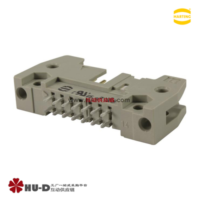 HARTING浩亭 09185266904 DC2-26P 2.54间距直针牛角26P