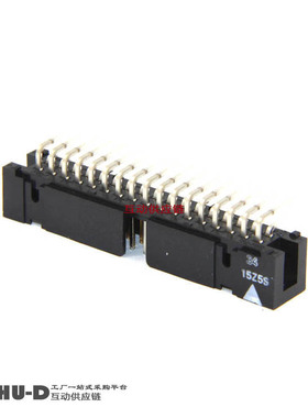 原装欧姆龙 34P简易牛角 XG4C-3434 DC3-34P弯针 2.54间距